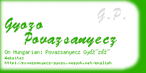 gyozo povazsanyecz business card